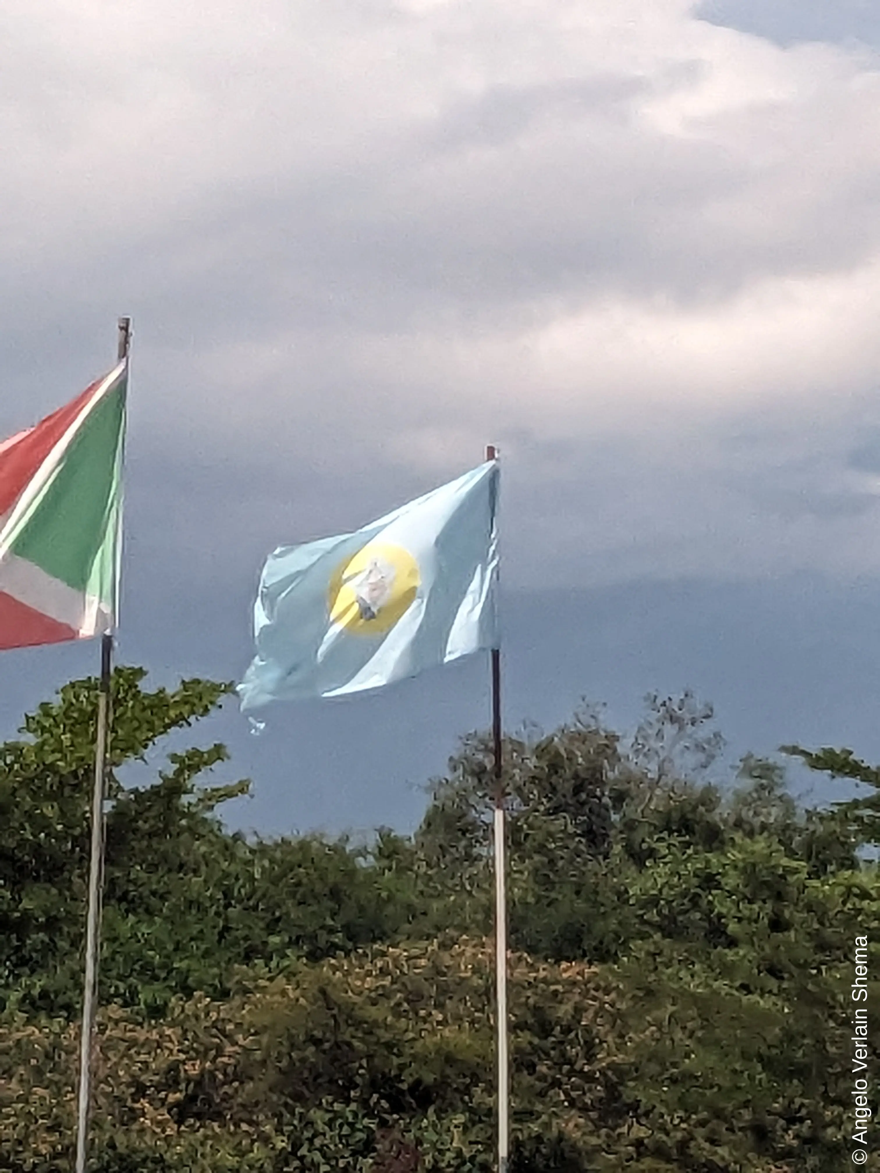 The flag on the left is Burundi’s, the other was mysterious and we found out the meaning later so you’ll have to wait too!