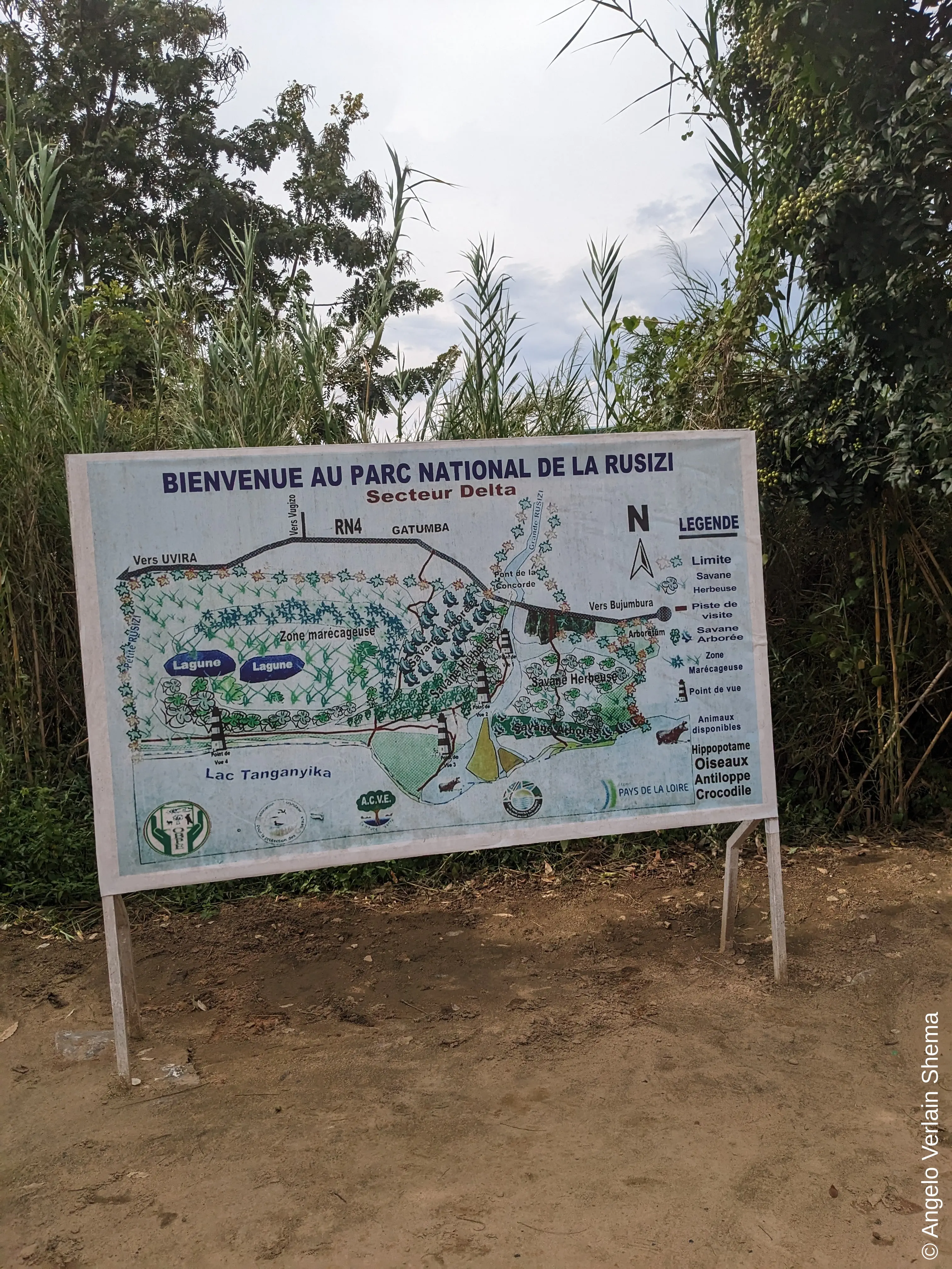 The map of the park