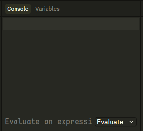 Console pane