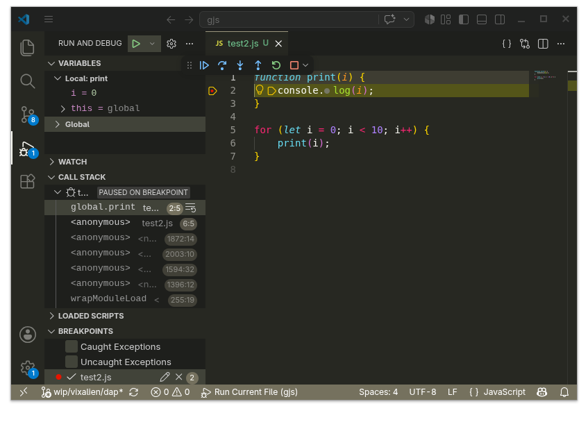 VS Code debugger